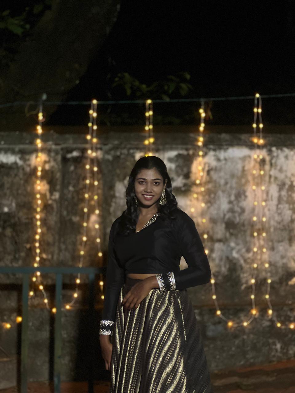 Radiant under the fairy lights