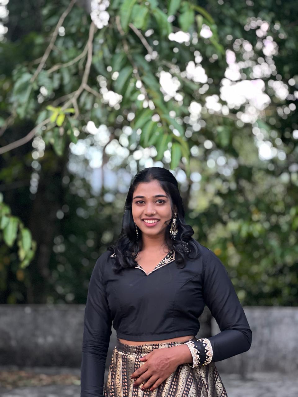 Beautiful smile in the garden